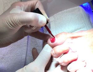 Color gel lakken