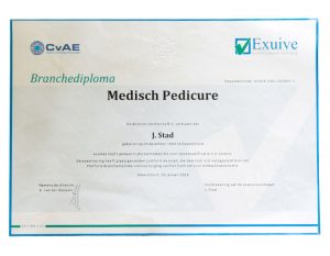 branchediploma medisch pedicure